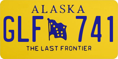 AK license plate GLF741