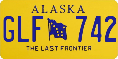 AK license plate GLF742