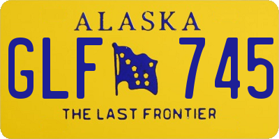 AK license plate GLF745