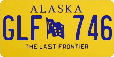 AK license plate GLF746