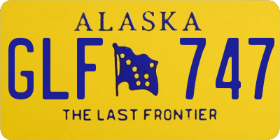 AK license plate GLF747