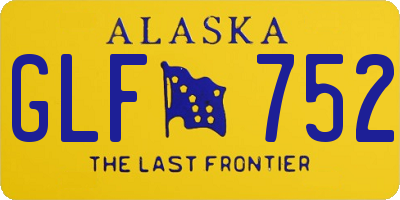 AK license plate GLF752