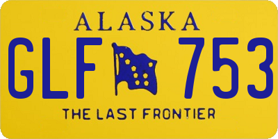 AK license plate GLF753