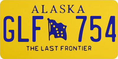AK license plate GLF754