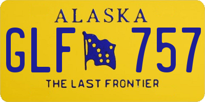 AK license plate GLF757