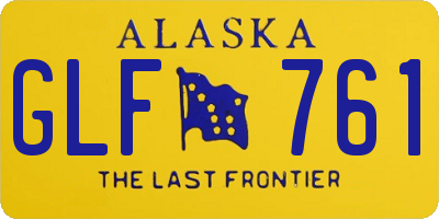 AK license plate GLF761