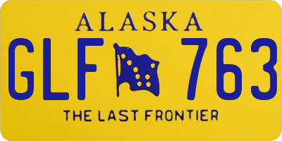 AK license plate GLF763