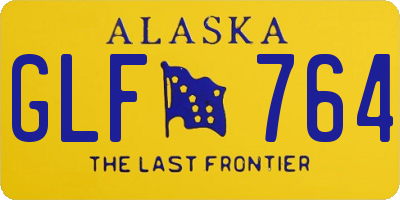 AK license plate GLF764