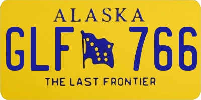 AK license plate GLF766