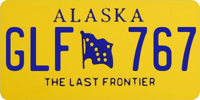 AK license plate GLF767