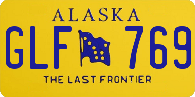 AK license plate GLF769