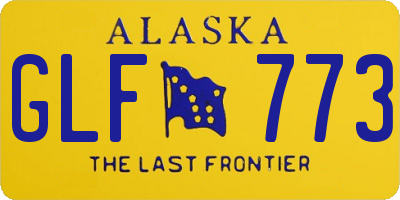 AK license plate GLF773