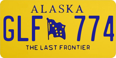 AK license plate GLF774