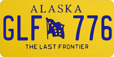 AK license plate GLF776