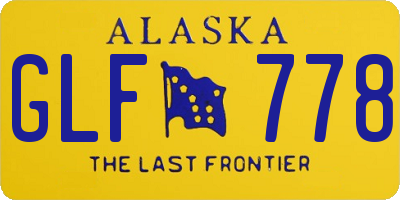 AK license plate GLF778