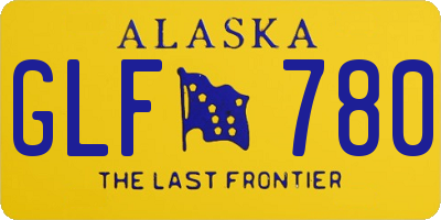 AK license plate GLF780