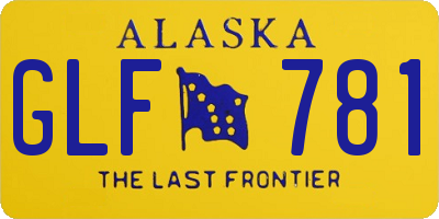 AK license plate GLF781