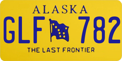 AK license plate GLF782