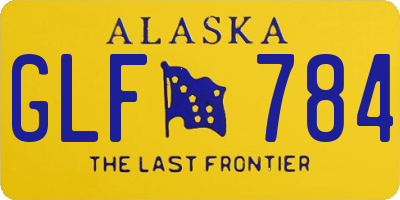 AK license plate GLF784