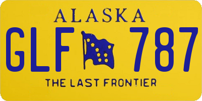 AK license plate GLF787