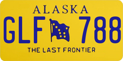 AK license plate GLF788