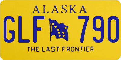 AK license plate GLF790