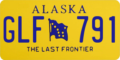 AK license plate GLF791