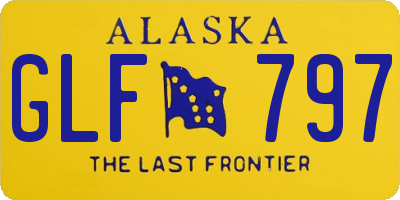 AK license plate GLF797
