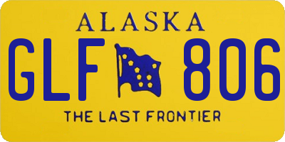 AK license plate GLF806