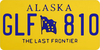 AK license plate GLF810