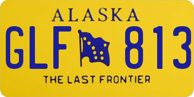 AK license plate GLF813