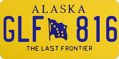 AK license plate GLF816