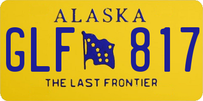 AK license plate GLF817