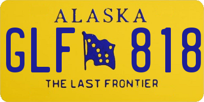 AK license plate GLF818