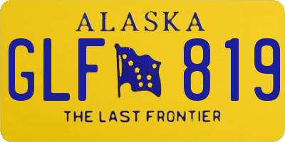 AK license plate GLF819