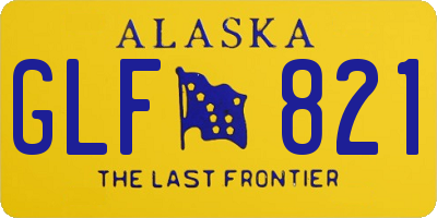 AK license plate GLF821