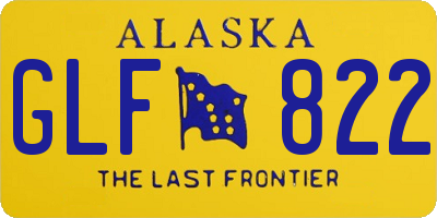 AK license plate GLF822