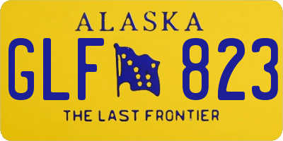 AK license plate GLF823