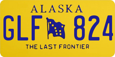 AK license plate GLF824