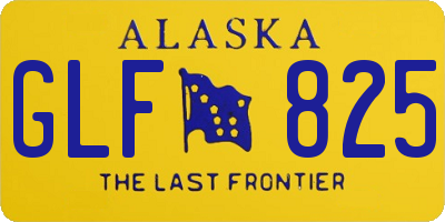 AK license plate GLF825