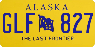 AK license plate GLF827