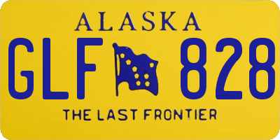 AK license plate GLF828