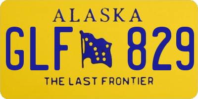 AK license plate GLF829