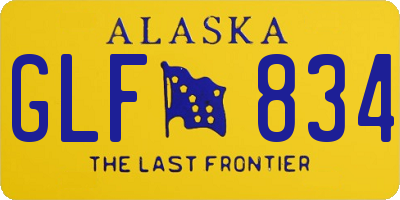 AK license plate GLF834