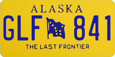 AK license plate GLF841