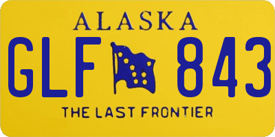 AK license plate GLF843