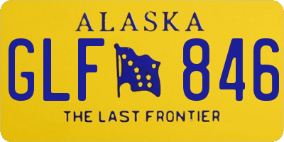 AK license plate GLF846