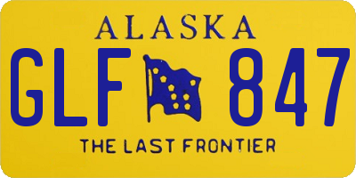 AK license plate GLF847