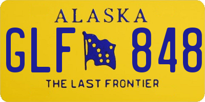 AK license plate GLF848