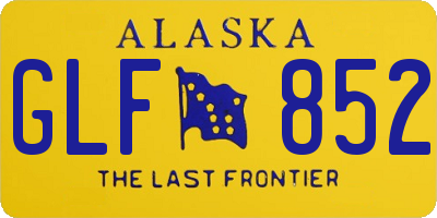 AK license plate GLF852